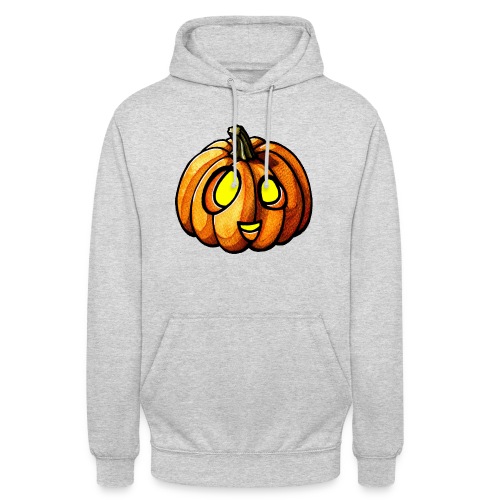 Pumpkin Halloween watercolor scribblesirii - Unisex Hoodie