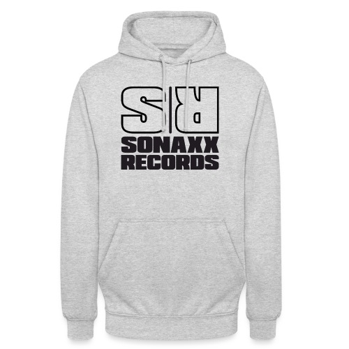 Sonaxx Records Logo schwarz (quadratisch) - Unisex Hoodie