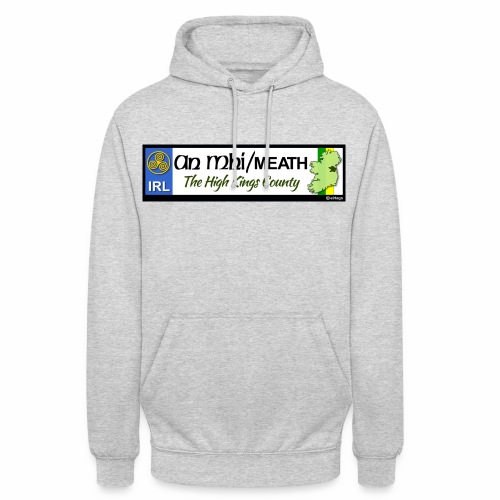 CO. MEATH, IRELAND: licence plate tag style decal - Unisex Hoodie