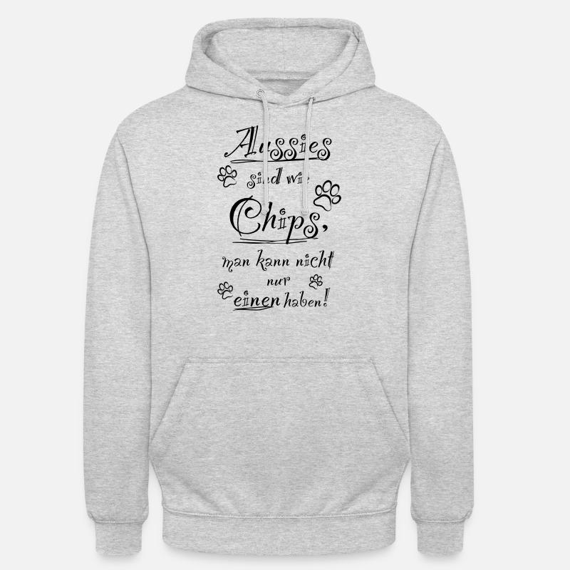 Aussie Chips - Unisex Hoodie - Hellgrau meliert