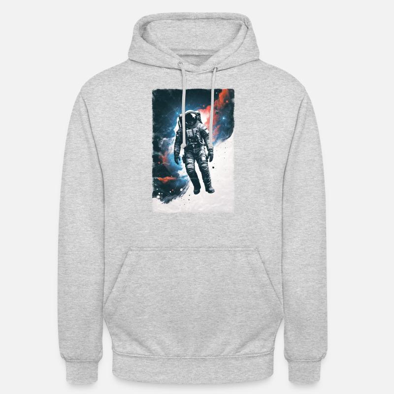 Astronaute - Dérive céleste - Sweat-shirt à capuche unisexe - gris clair chiné