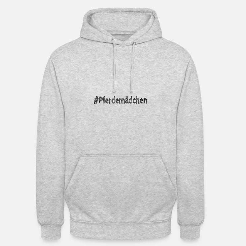 pferdemaedchen - Unisex Hoodie - Hellgrau meliert
