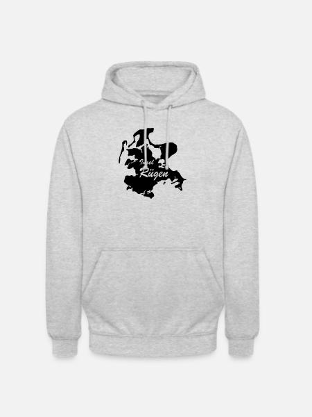 Rügen - Unisex Hoodie - Hellgrau meliert