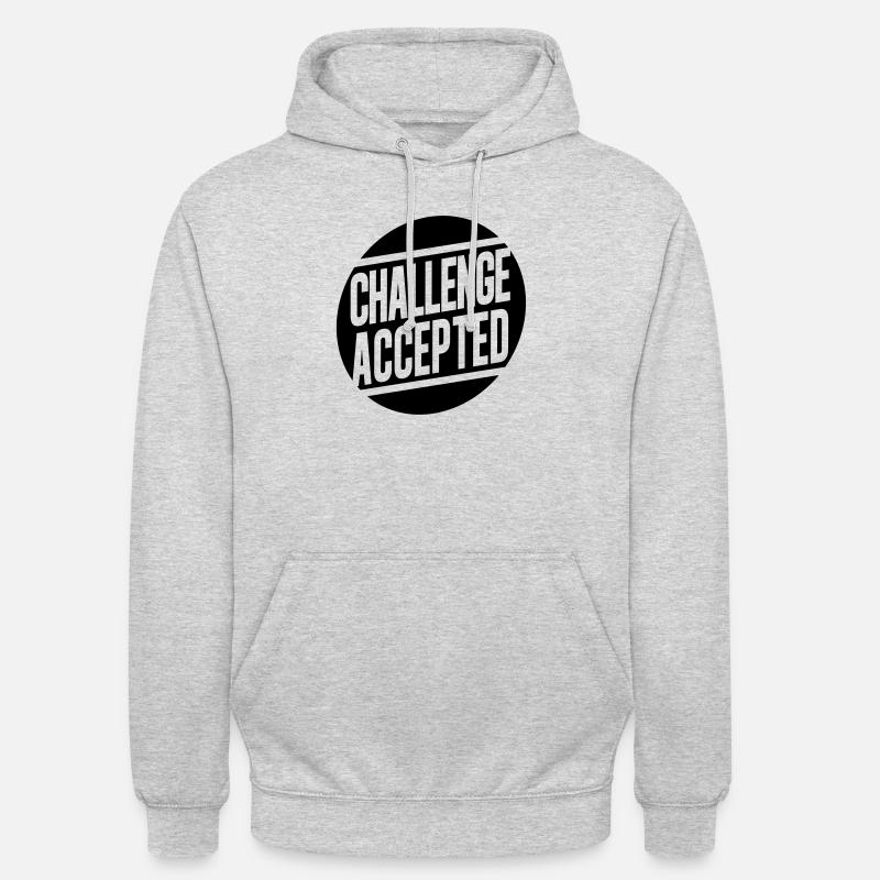 Challenge Accepted - Unisex Hoodie - light heather grey