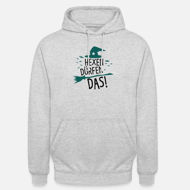 Hexen dürfen das! - Unisex Hoodie - Hellgrau meliert