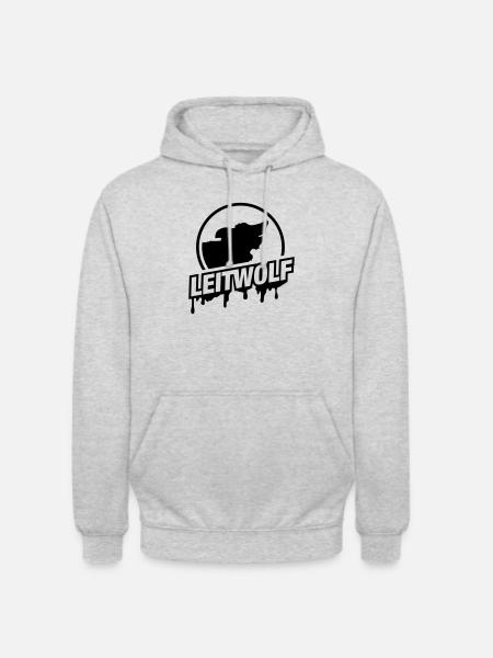 leitwolf_ra1 - Sweat-shirt à capuche unisexe - gris clair chiné