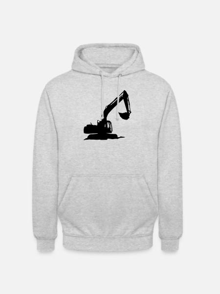 bagger - Unisex Hoodie - Hellgrau meliert