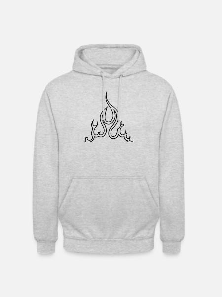 fire - Unisex Hoodie - light heather grey