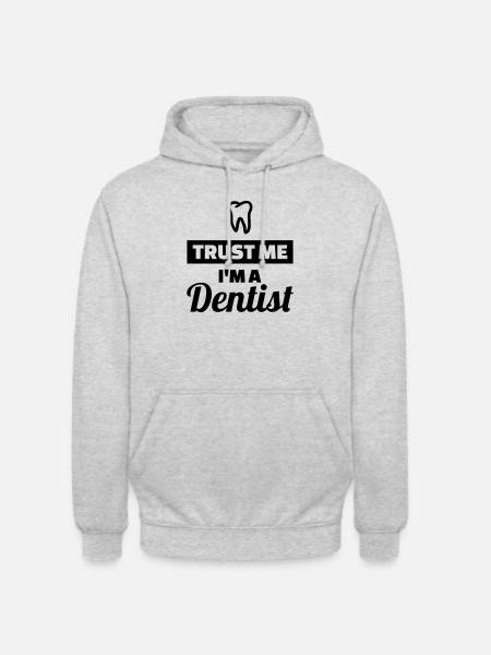 Dentiste - Sweat-shirt à capuche unisexe - gris clair chiné