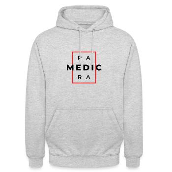 Paramedic - Unisex Hoodie - Hellgrau meliert - Vorne - Alina (178cm) & Michal (187cm)