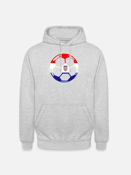ballCROATIA - Sweat-shirt à capuche unisexe - gris clair chiné