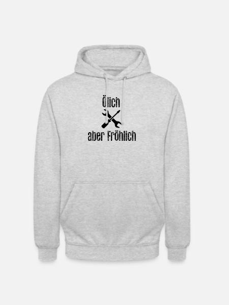 Mechaniker und Schrauber - Unisex Hoodie - Hellgrau meliert
