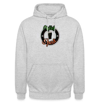Irish Spirit - Sweat-shirt à capuche unisexe - gris clair chiné - Devant - Alina (178cm) & Michal (187cm)