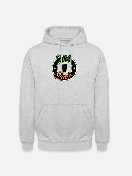 Irischer Geist - Unisex Hoodie - Hellgrau meliert