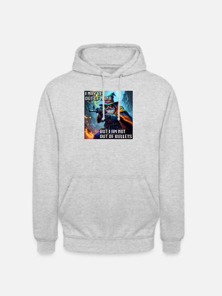 OutOfMana - Unisex Hoodie - Hellgrau meliert