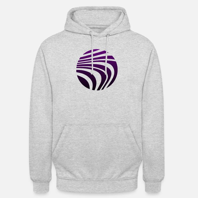 Psychedelic Pattern Violet Gradient - Unisex Hoodie - light heather grey