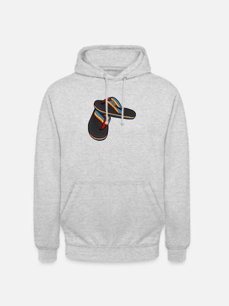 Rainbow Klip Klap 70'erne, 80'erne og 90'erne Vintage - Hættetrøje unisex - lysegrå meleret