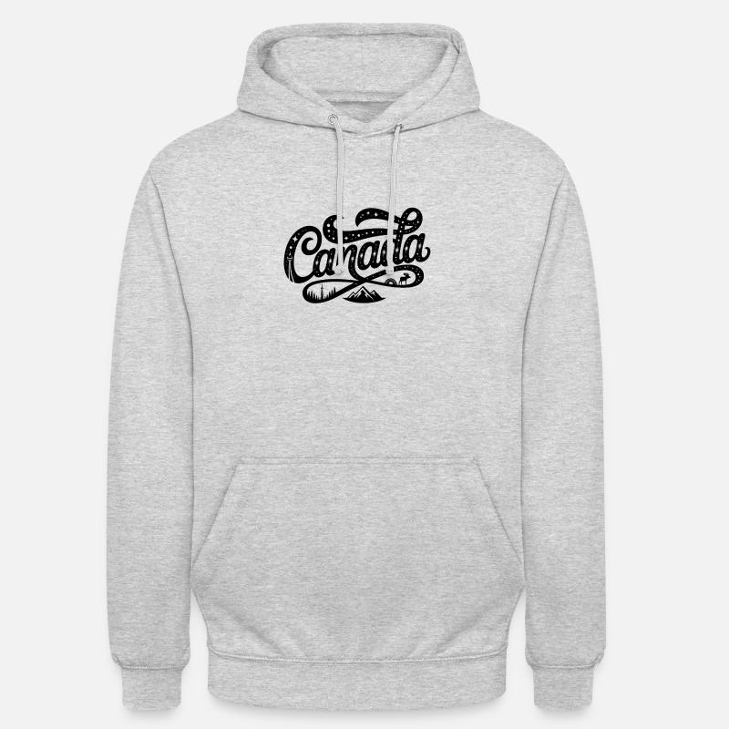 Canada - Conception de souvenirs - Sweat-shirt à capuche unisexe - gris clair chiné