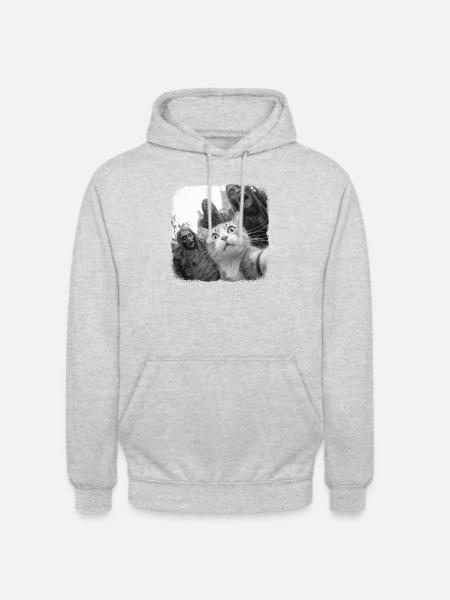Zombiecalypse - Sweat-shirt à capuche unisexe - gris clair chiné