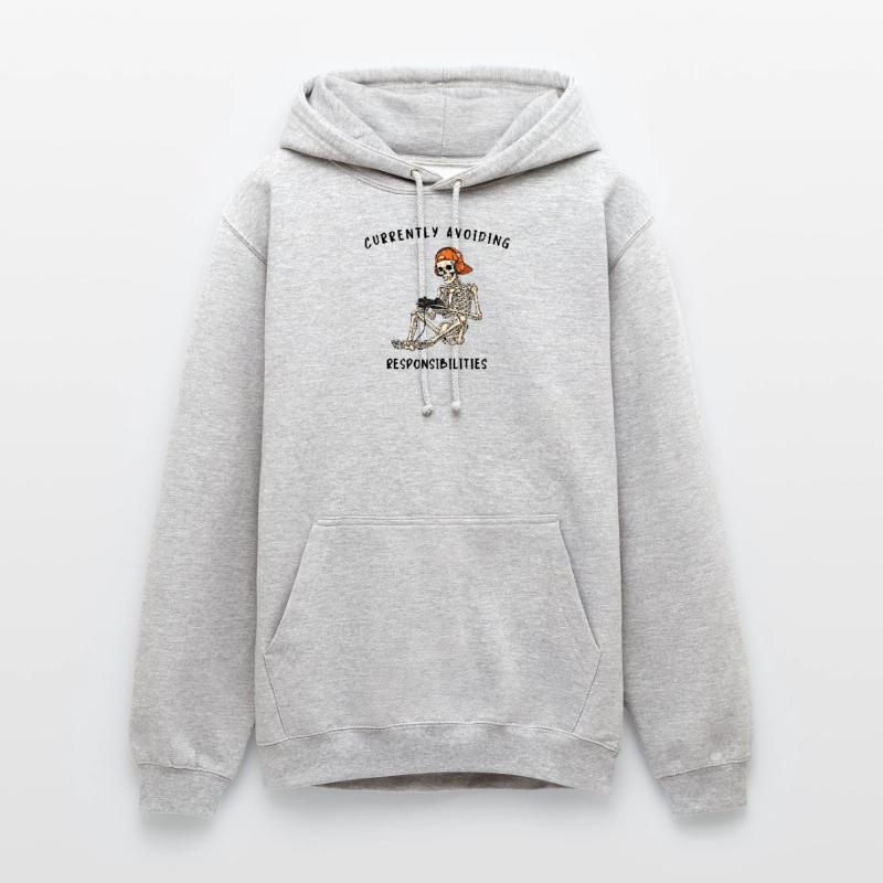 Skeleton Gaming Avoiding Responsibilities Unisex Hoodie