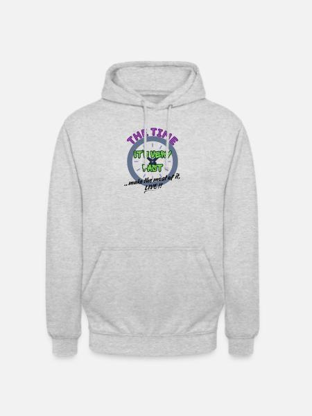 The Time Is Very Fast - Unisex Hoodie - light heather grey