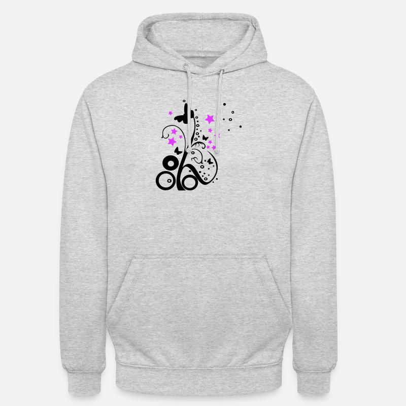 Printemps | | deux couleurs - Sweat-shirt à capuche unisexe - gris clair chiné