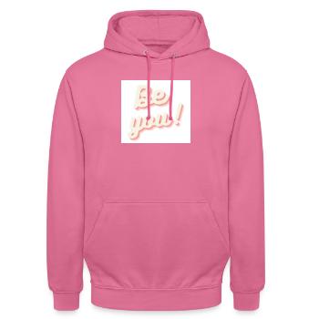 Be You - Unisex Hoodie - Pink - Vorne - Alina (178cm) & Michal (187cm)