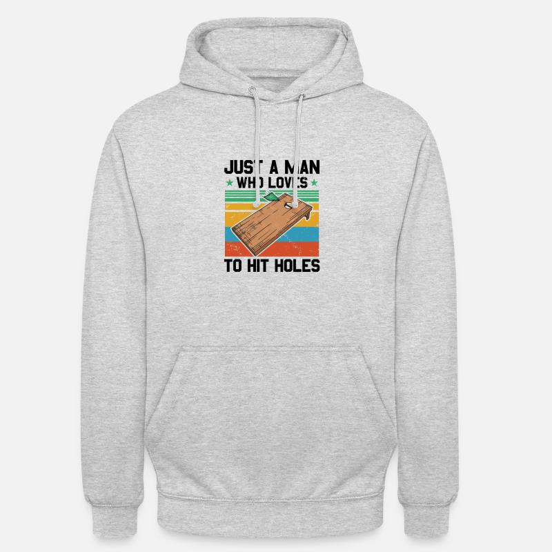 Cornhole - Unisex Hoodie - Hellgrau meliert