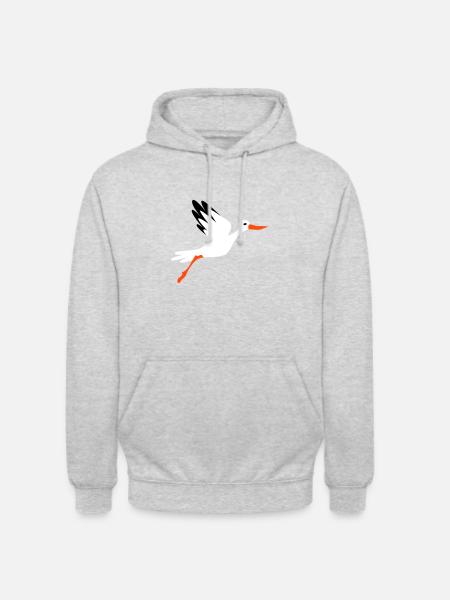 stork - Unisex Hoodie - light heather grey