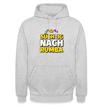 Rumba Tanz lustig Geschenk - Unisex Hoodie - Hellgrau meliert - Vorne - Alina (178cm) & Michal (187cm)