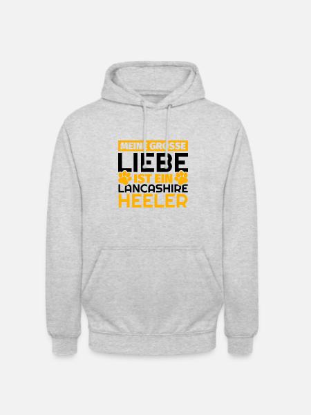 Lancashire-Heeler Geschenke lustig - Unisex Hoodie - Hellgrau meliert