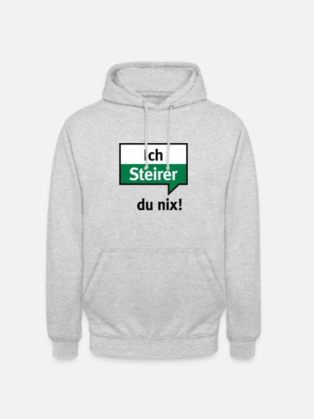 Je Styrie - vous nix - Sweat-shirt à capuche unisexe - gris clair chiné