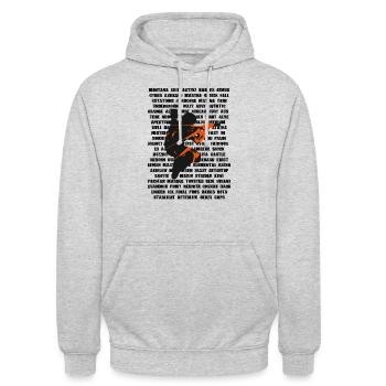 Bunnyhop CT - Asiimov Cloud - Unisex Hoodie - Hellgrau meliert - Vorne - Alina (178cm) & Michal (187cm)