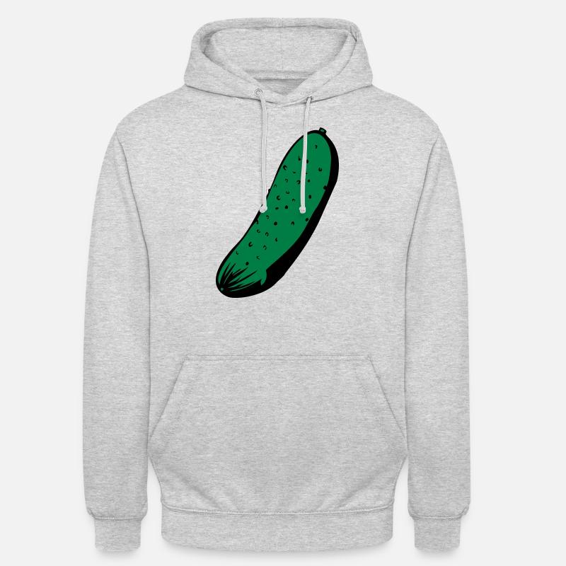 Gurke - Unisex Hoodie - Hellgrau meliert