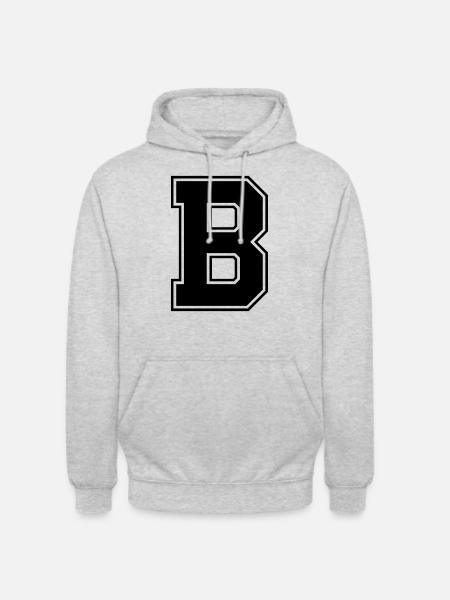 b - Unisex Hoodie - Hellgrau meliert