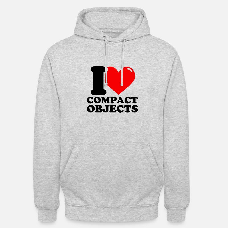 Ich liebe kompakte Objekte - Unisex Hoodie - Hellgrau meliert