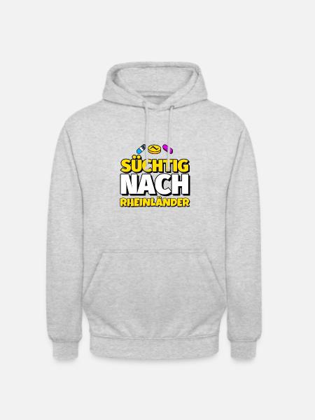 Rheinländer Tanz lustig Geschenk - Unisex Hoodie - Hellgrau meliert