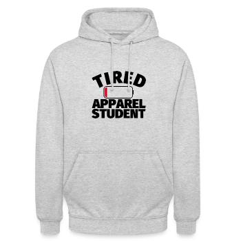 Clothes Student Funny Gift - Unisex Hoodie - light heather grey - Front - Alina (178cm) & Michal (187cm)