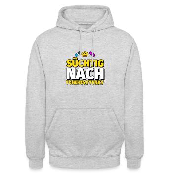 Tcherevytchky Tanz lustig Geschenk - Unisex Hoodie - Hellgrau meliert - Vorne - Alina (178cm) & Michal (187cm)