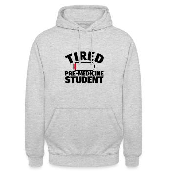 Cadeau amusant pour les aspirants médecins - Sweat-shirt à capuche unisexe - gris clair chiné - Devant - Alina (178cm) & Michal (187cm)