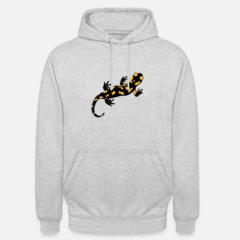 SALAMANDRE DE FEU SOLO - Sweat-shirt à capuche unisexe - gris clair chiné