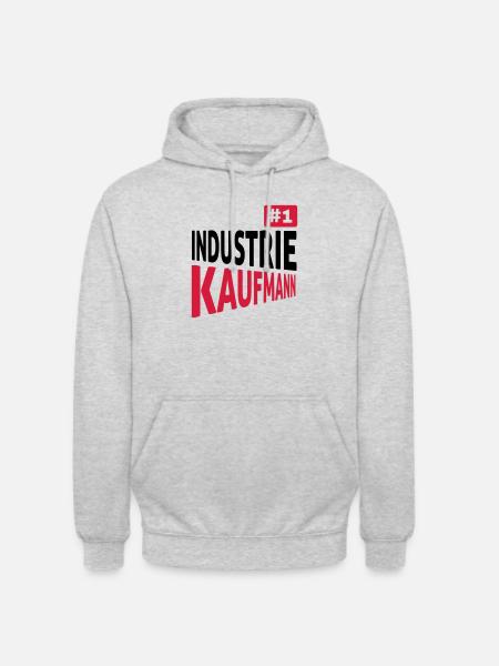 Industriekaufmann - Unisex Hoodie - Hellgrau meliert