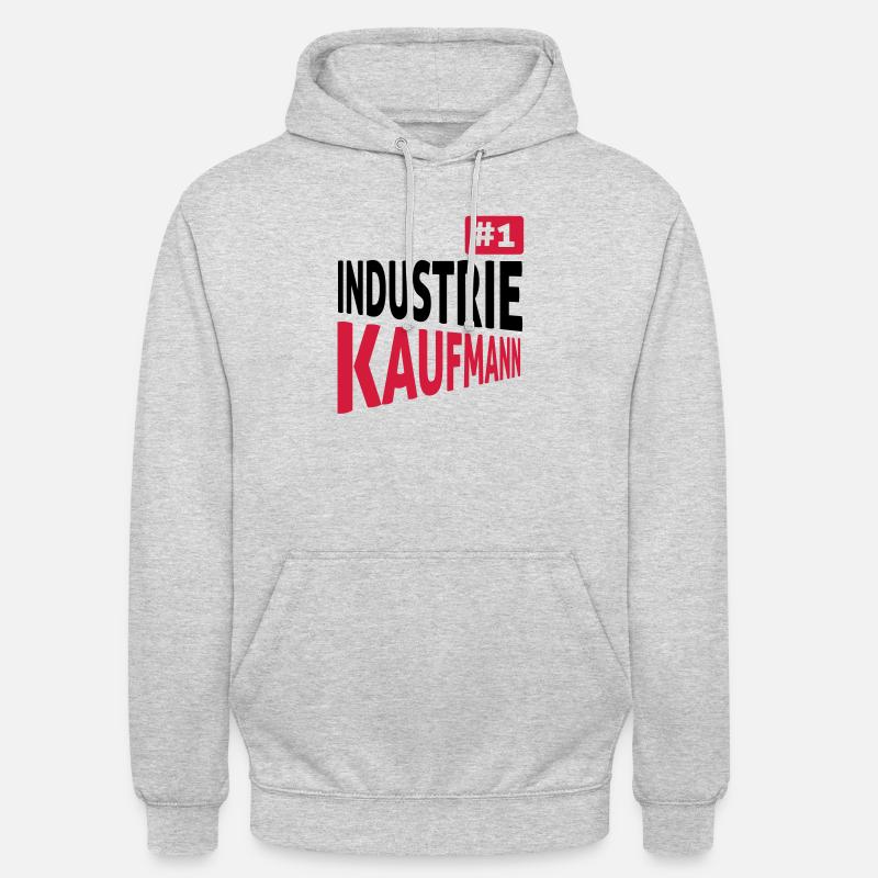 Industriekaufmann - Unisex Hoodie - Hellgrau meliert