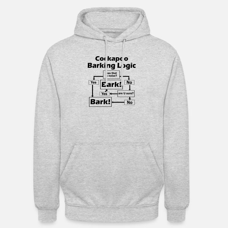 Cockapoo Logic - Unisex Hoodie - light heather grey