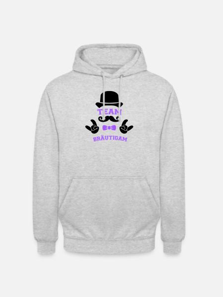 Team Groom - Unisex Hoodie - light heather grey