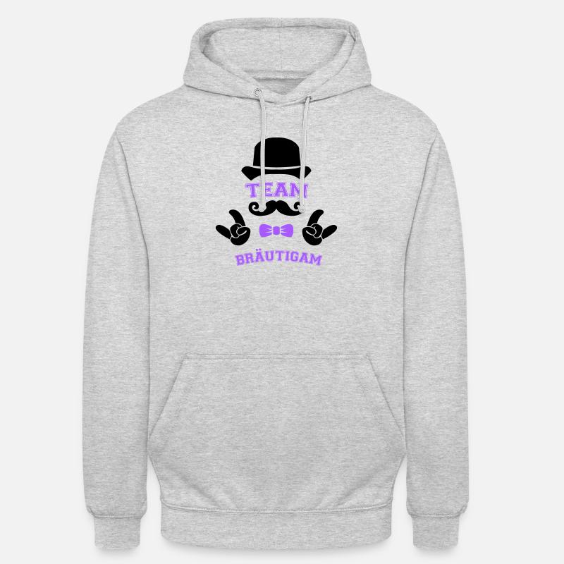 team bräutigam - Unisex Hoodie - Hellgrau meliert
