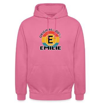 Emilie - Unisex Hoodie - Pink - Vorne - Alina (178cm) & Michal (187cm)