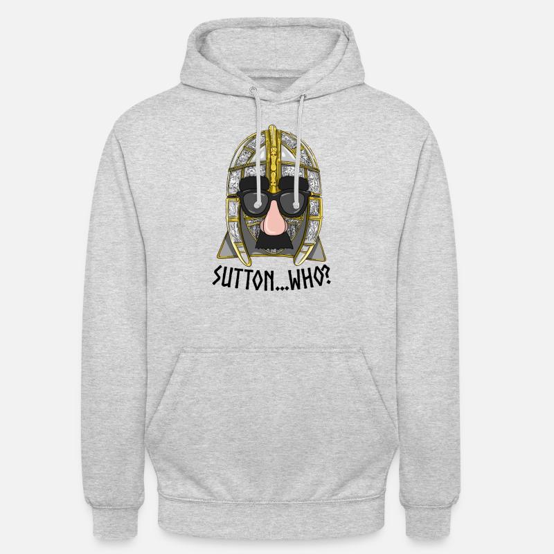 Sutton... who ? - Sutton Hoo - Sweat-shirt à capuche unisexe - gris clair chiné