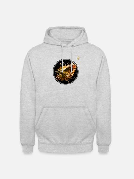 EAGLE'S HEART - Unisex Hoodie - light heather grey