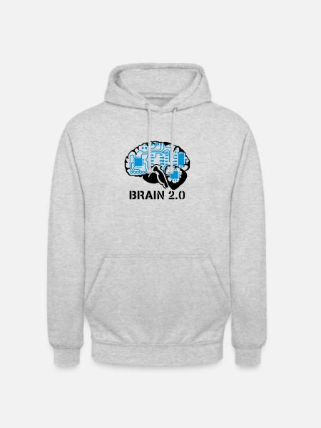 brain 2.0 - Unisex Hoodie - light heather grey